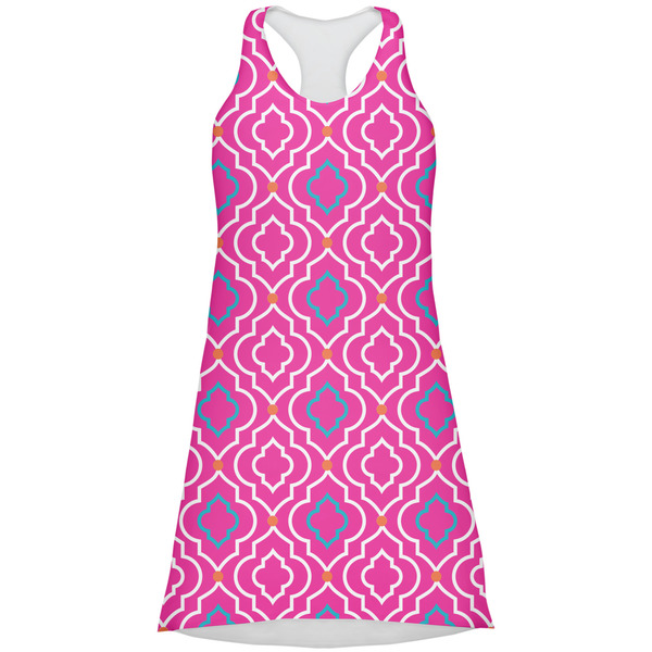 Custom Colorful Trellis Racerback Dress - X Large