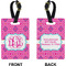 Colorful Trellis  Rectangle Luggage Tag (Front + Back)