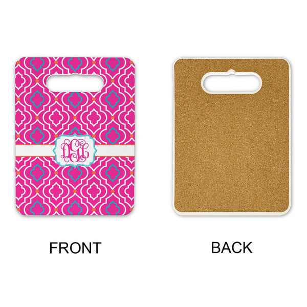 Colorful Trellis Rectangle Trivet with Handle - APPROVAL