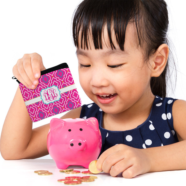 Colorful Trellis Rectangular Coin Purses - LIFESTYLE (child)