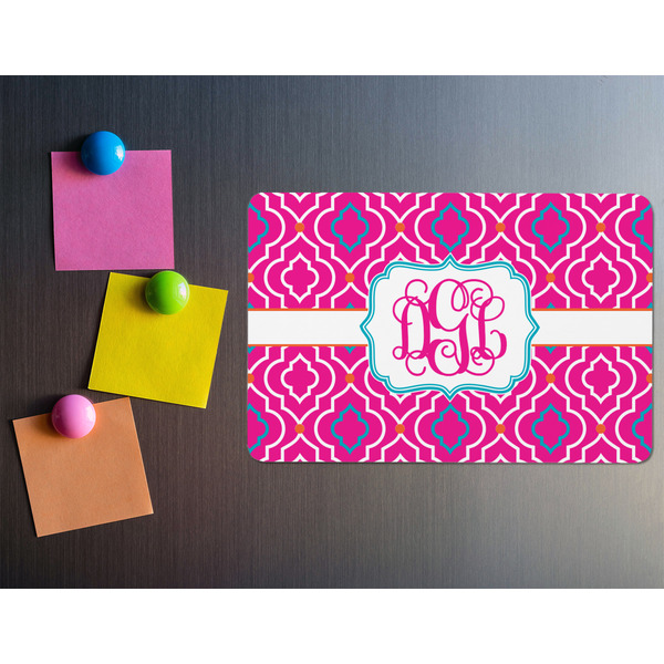Colorful Trellis Rectangular Fridge Magnet - LIFESTYLE