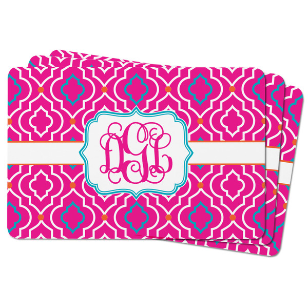 Colorful Trellis Rectangular Fridge Magnet - THREE