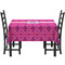 Colorful Trellis Rectangular Tablecloths - Side View