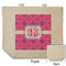 Colorful Trellis Reusable Cotton Grocery Bag - Front & Back View