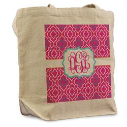 Colorful Trellis Reusable Cotton Grocery Bag - Single (Personalized)