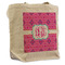 Colorful Trellis Reusable Cotton Grocery Bag - Front View