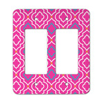 Colorful Trellis Rocker Style Light Switch Cover - Two Switch
