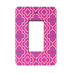 Colorful Trellis Rocker Style Light Switch Cover - Single Switch