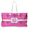 Colorful Trellis Large Tote Bag with Rope Handles (Personalized)