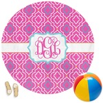 Colorful Trellis Round Beach Towel (Personalized)