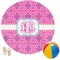 Colorful Trellis Round Beach Towel (Personalized)