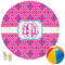 Colorful Trellis Round Beach Towel (Personalized)
