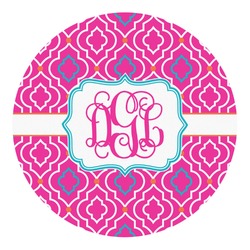 Colorful Trellis Round Decal - Large (Personalized)