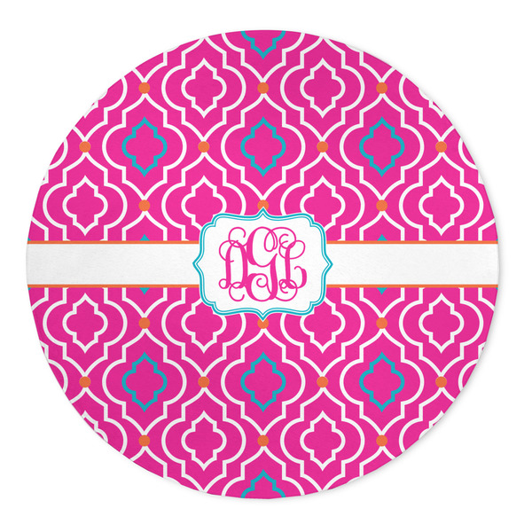 Custom Colorful Trellis 5' Round Indoor Area Rug (Personalized)