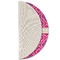 Colorful Trellis Round Linen Placemats - HALF FOLDED (single sided)