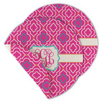 Colorful Trellis Round Linen Placemat - Double Sided (Personalized)