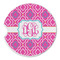 Colorful Trellis Sandstone Car Coaster - Single (Personalized)