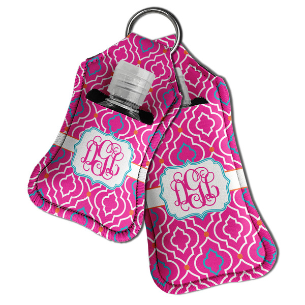 Colorful Trellis Sanitizer Holder Keychain - Both in Case (PARENT)