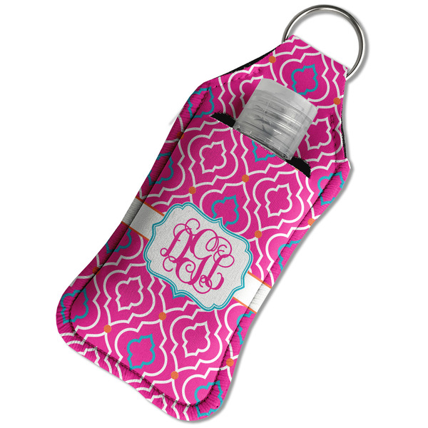 Colorful Trellis Sanitizer Holder Keychain - Large in Case