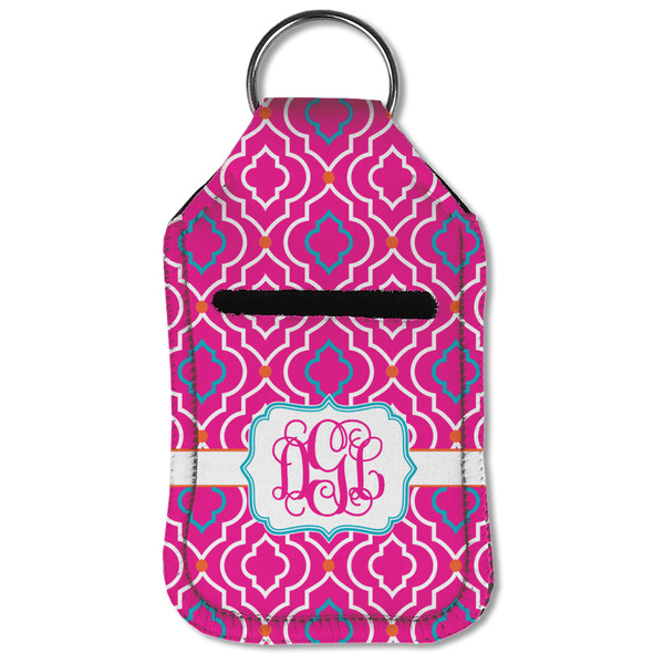 Colorful Trellis Sanitizer Holder Keychain - Small (Front Flat)