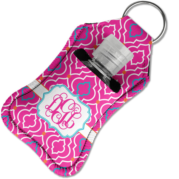 Colorful Trellis Sanitizer Holder Keychain - Small in Case
