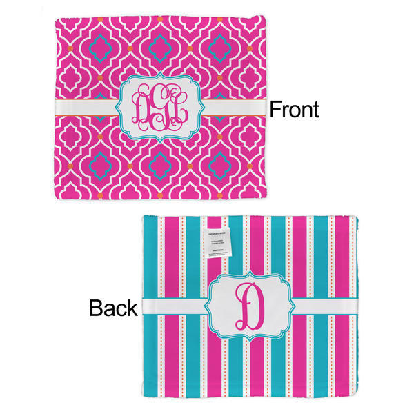 Colorful Trellis Security Blanket - Front & Back View