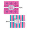 Colorful Trellis Security Blanket - Front & Back View