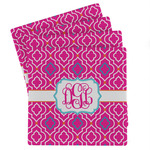 Colorful Trellis Absorbent Stone Coasters - Set of 4 (Personalized)