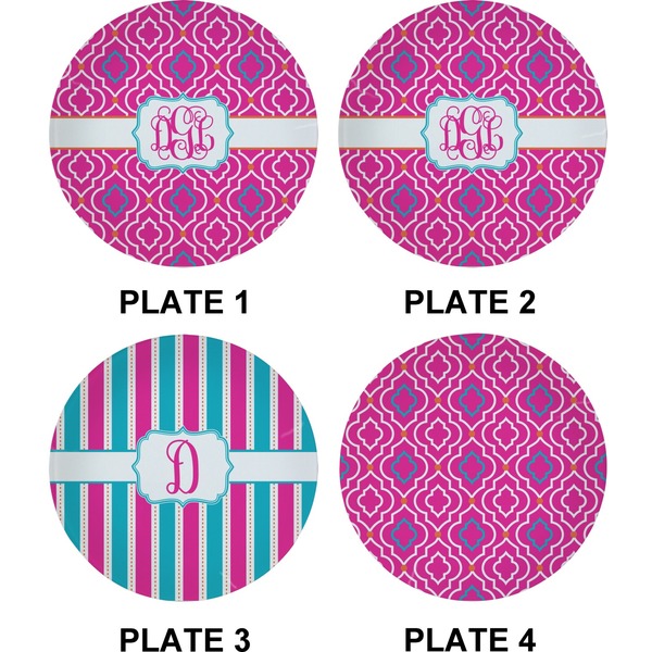 Colorful Trellis  Set of Appetizer / Dessert Plates (Approval)