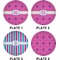 Colorful Trellis  Set of Lunch / Dinner Plates (Approval)