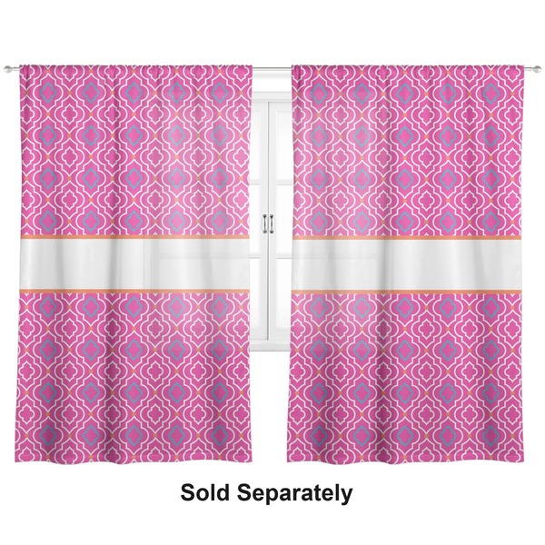 Colorful Trellis Sheer Curtains