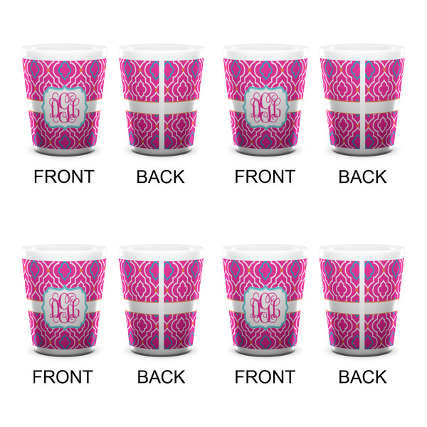 Colorful Trellis Shot Glass - White - Set of 4 - APPROVAL