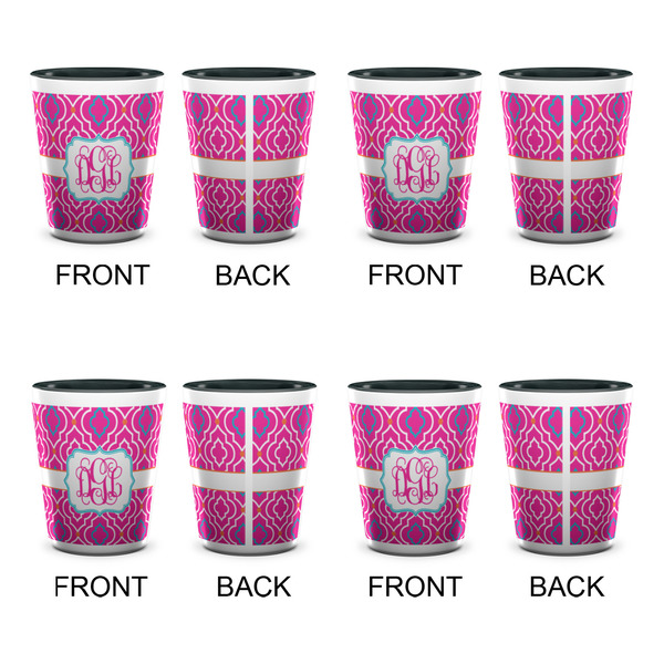 Colorful Trellis Shot Glassess - Two Tone - Set of 4 - APPROVAL