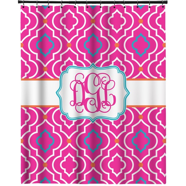 Custom Colorful Trellis Extra Long Shower Curtain - 70"x84" (Personalized)