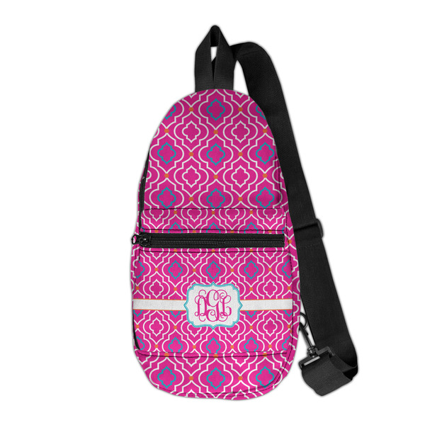 Custom Colorful Trellis Sling Bag (Personalized)