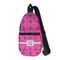 Colorful Trellis Sling Bag - Front View