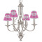 Colorful Trellis Small Chandelier Shade - LIFESTYLE (on chandelier)