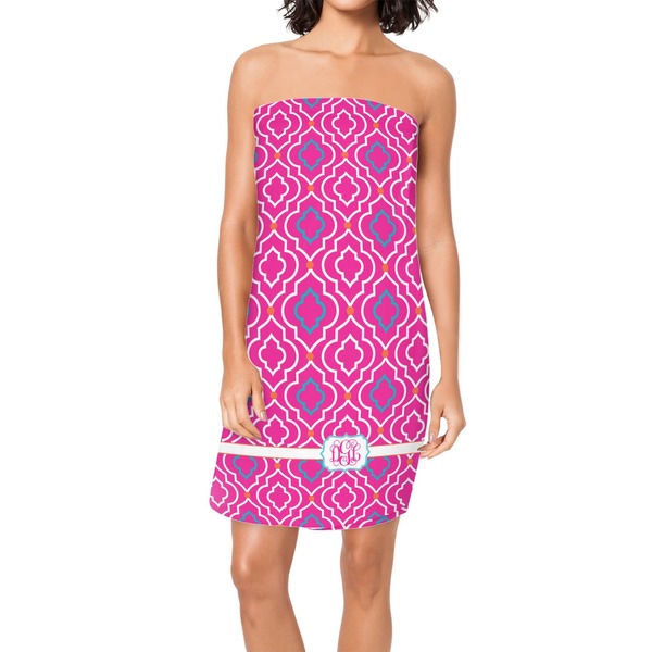 Custom Colorful Trellis Spa / Bath Wrap (Personalized)