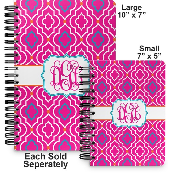 Colorful Trellis Spiral Journal - Comparison