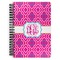 Colorful Trellis Spiral Journal Large - Front View