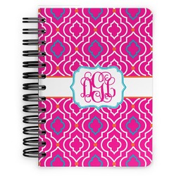 Colorful Trellis Spiral Notebook - 5x7 w/ Monogram