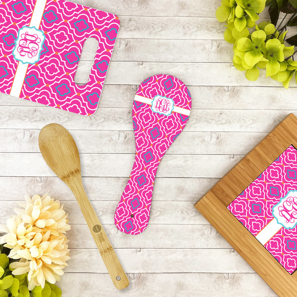 Colorful Trellis Spoon Rest Trivet - LIFESTYLE