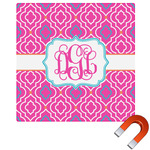 Colorful Trellis Square Car Magnet - 6" (Personalized)