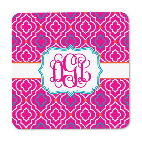 Colorful Trellis Square Fridge Magnet - FRONT