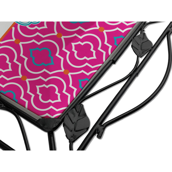 Colorful Trellis Square Trivet - Detail