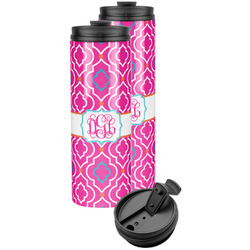 Colorful Trellis Stainless Steel Skinny Tumbler (Personalized)