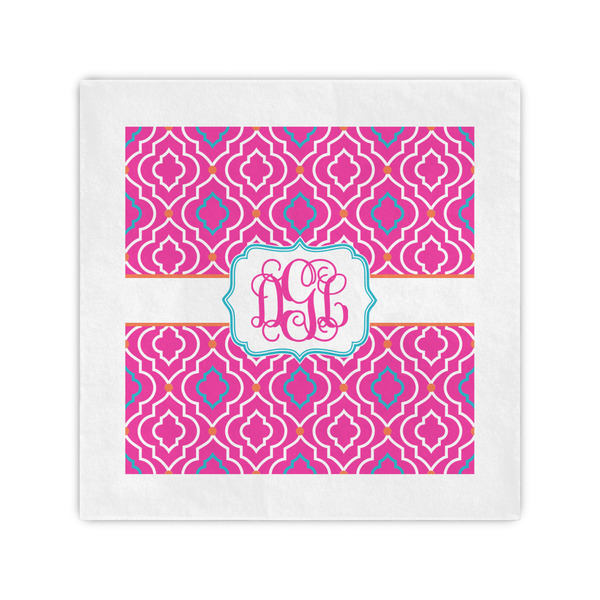 Custom Colorful Trellis Cocktail Napkins (Personalized)