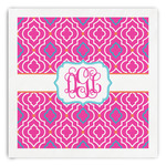 Colorful Trellis Paper Dinner Napkins (Personalized)