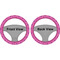 Colorful Trellis Steering Wheel Cover- Front and Back