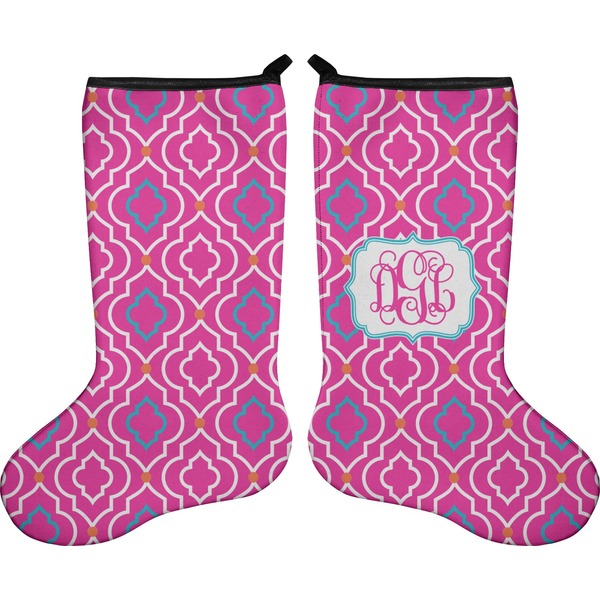 Colorful Trellis Stocking - Double-Sided - Approval